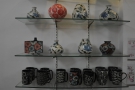 Some of the mugs and vases in more detail.