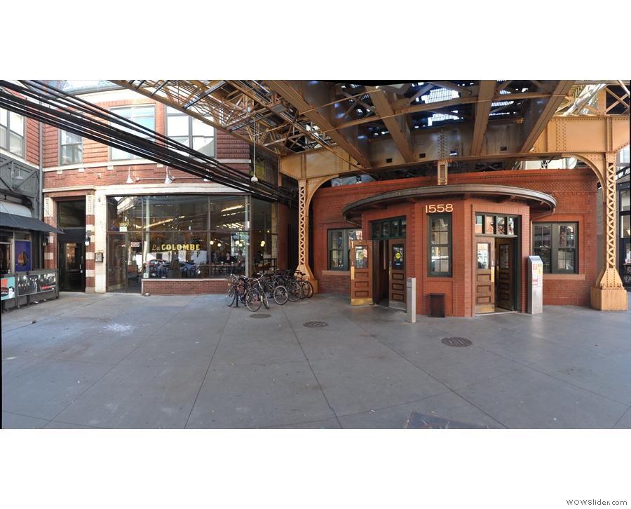 Underneath the tracks of Chicago's Blue Line, on N Damen Avenue, you'll find La Colombe.