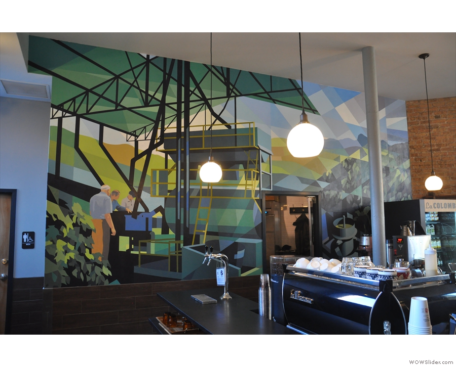 Another thing that La Colombe is famous for is its murals. Each store has one.