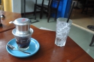 Finally, I tried a traditional cup-top filter over condensed milk, made with speciality coffee. 