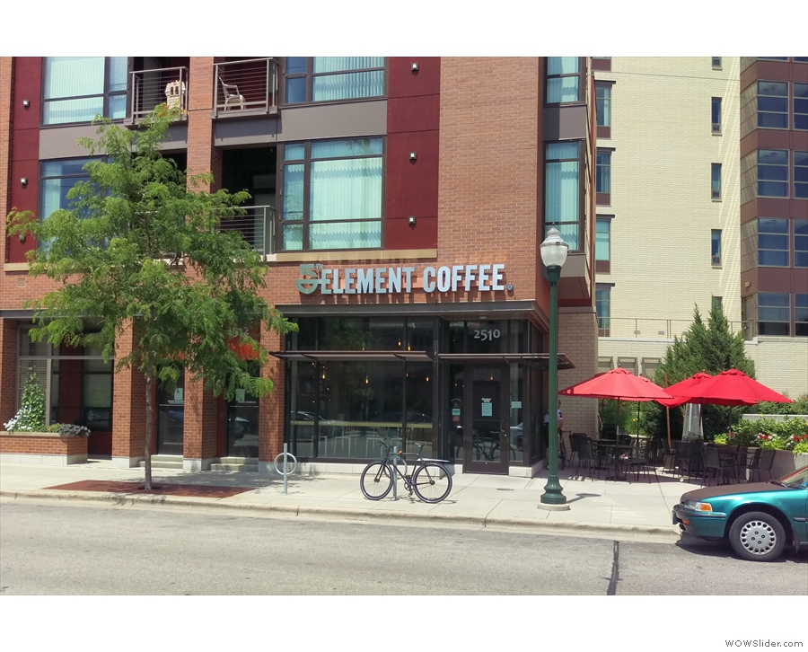 On a bright, south-facing spot on Madison's University Avenue, is 5th Element Coffee.