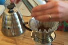 Then put it into the Kalita Wave.