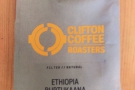 Although we didn't have time to talk, Clifton had put aside this bag of coffee for me.