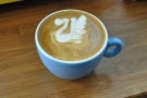 ... where I had some latte art lessons from UK Latte Art Champion, Dhan.