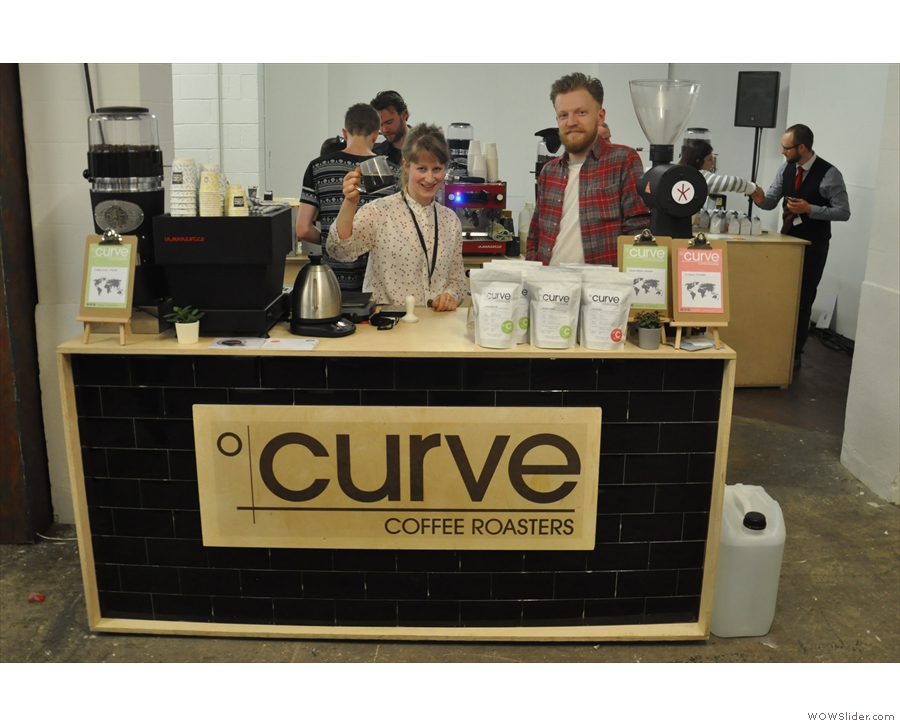 Upstairs at the Roasters Village, and from the other side of the country, it's Curve.