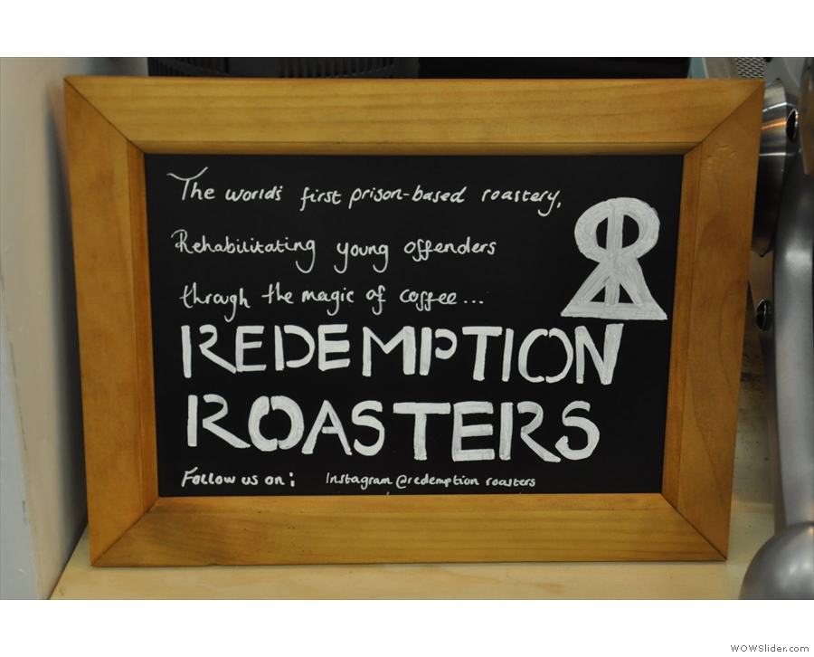 ... Redemption Roasters, a roastery inside a prison.