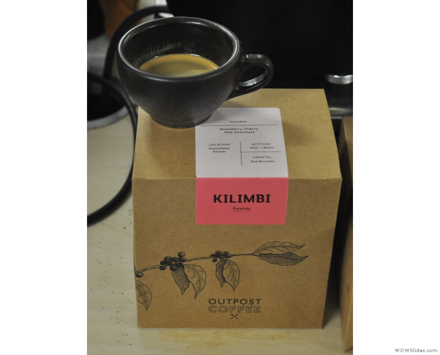 ... a small amount of the Kilimbi roasted for espresso. Let me tell you, it was just as good!