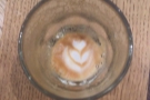 And take a look at the lasting power of the latte art. Always a good sign!