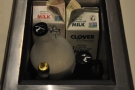 Another neat feature: a recessed cooler in the counter-top for the milk.