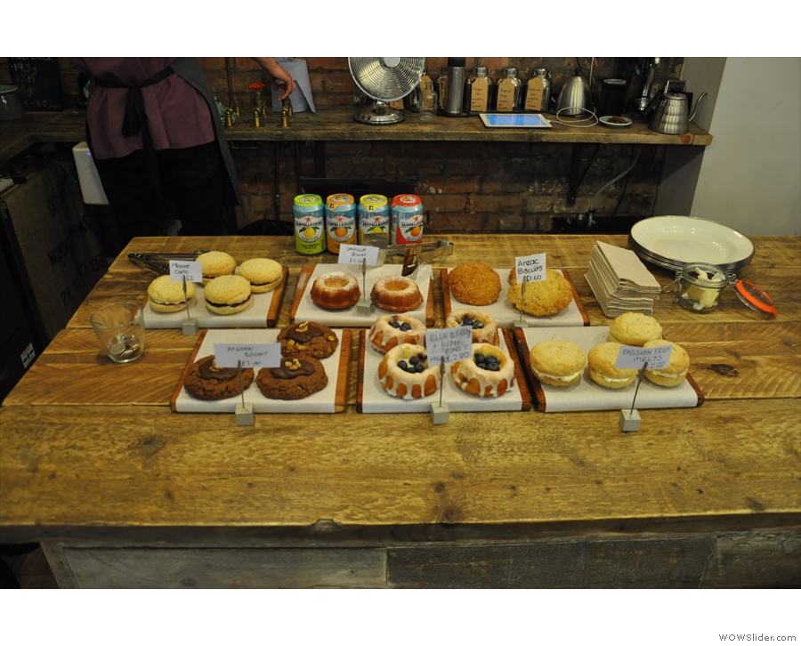 I was there just before a new cake delivery, so this is a shot of the cakes from 2014.