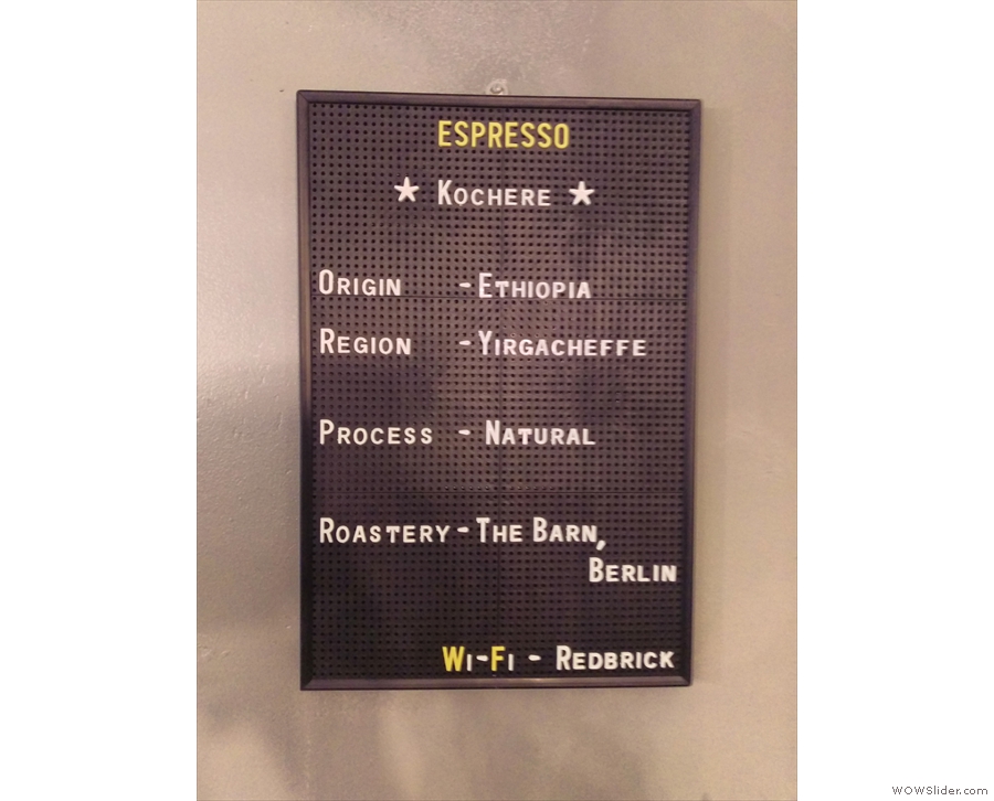 ... while you'll find the espresso choices on this pinboard.