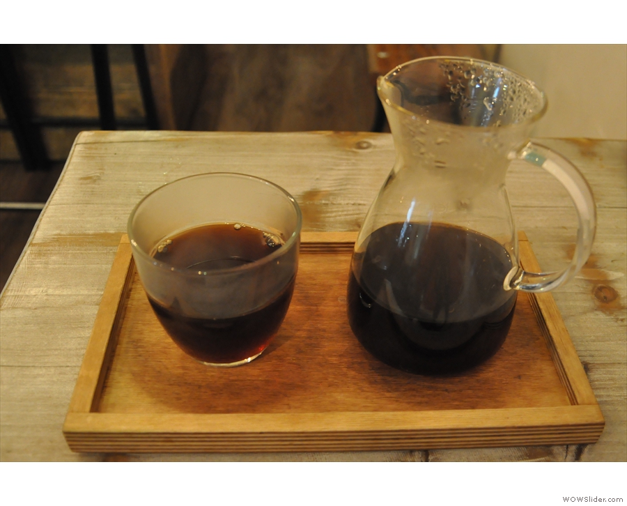 On my return at the end of July, I had an amazing Kenyan from Bath's Round Hill Roastery.