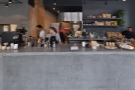 Although the staff will come to you, the concrete counter is worth a second look.