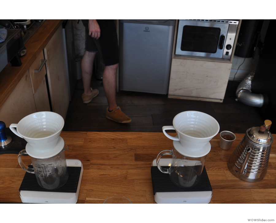 You can have pour-over if you like, from one of these Kalita Wave filters...
