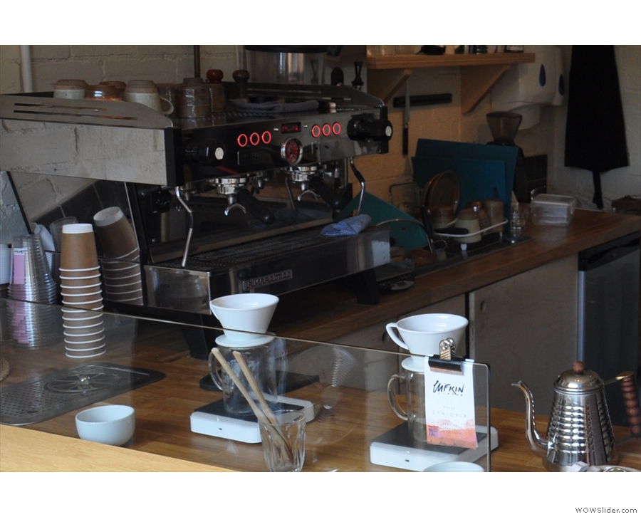 ... or something espresso-based from the La Marzocco behind them on the left-hand wall.