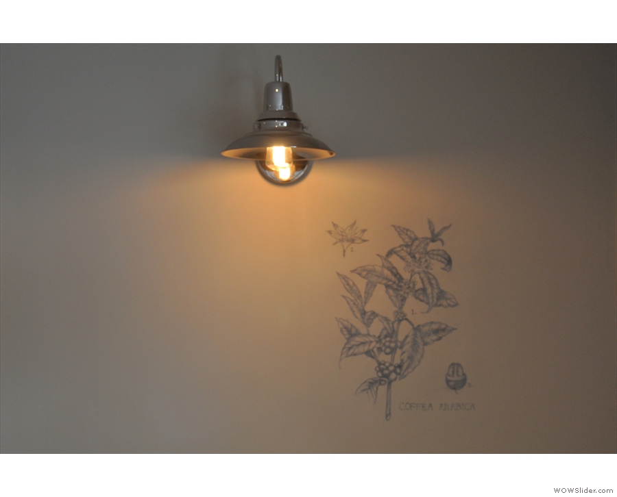 The second is a lovely light-fitting, along with another drawing (an Arabica coffee plant).