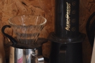 Idle Hands' weapons of choice: V60 or Aeropress.