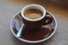 This was actually my second coffee, the guest espresso, as an espresso...