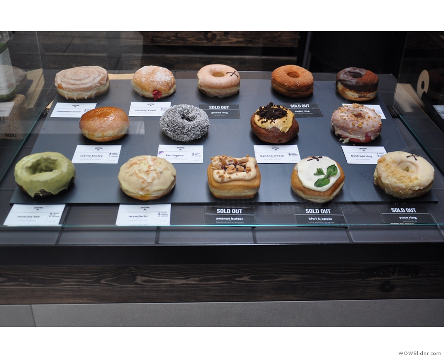 ... which is where you'll find all the choices of doughnut...