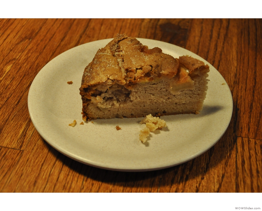 ... which I paired with a slice of a rather awesome apple cake.