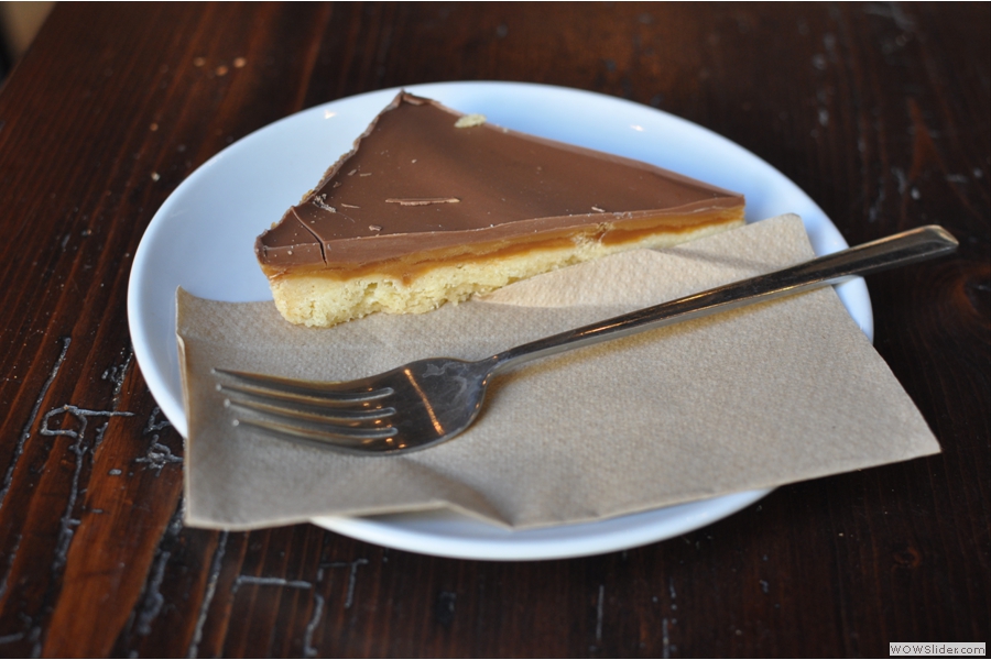I also had a slice of caramel shortbread which was a little on the sweet side, but just what I needed.
