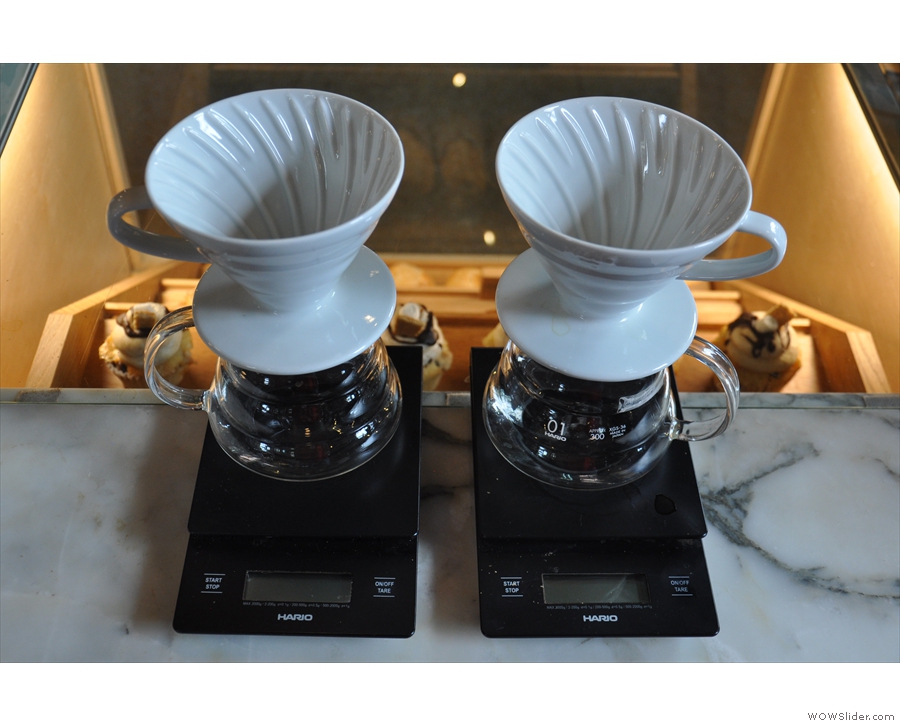 Pour-over is via the V60...