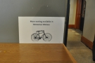 ... although as a helpful sign points out, there is more seating in Motorless Motion.