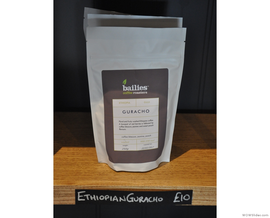 While I was there, the filter option was this Ethiopian Guaracho.