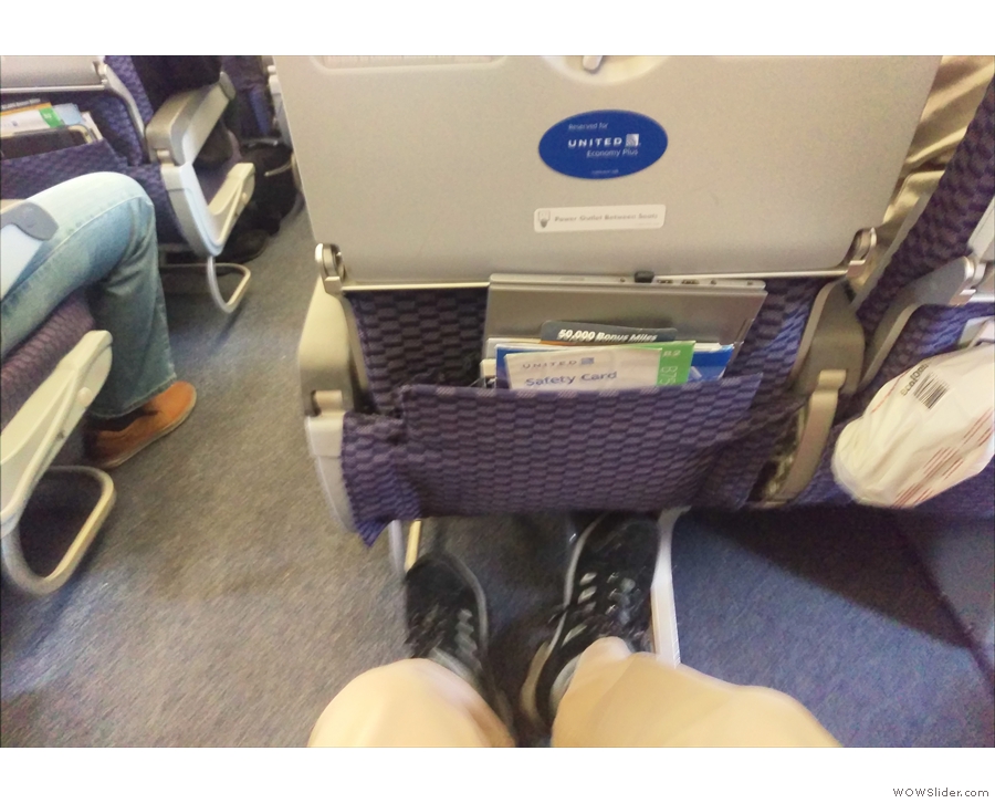 However, there was plenty of leg-room, which equated to plenty of laptop room.