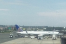 My 757 on the ground in sunny Newark, the only picture in this gallery.