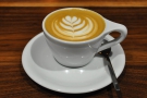 I started off with a flat white, made using Square Mile's ubiquitous Red Brick blend.