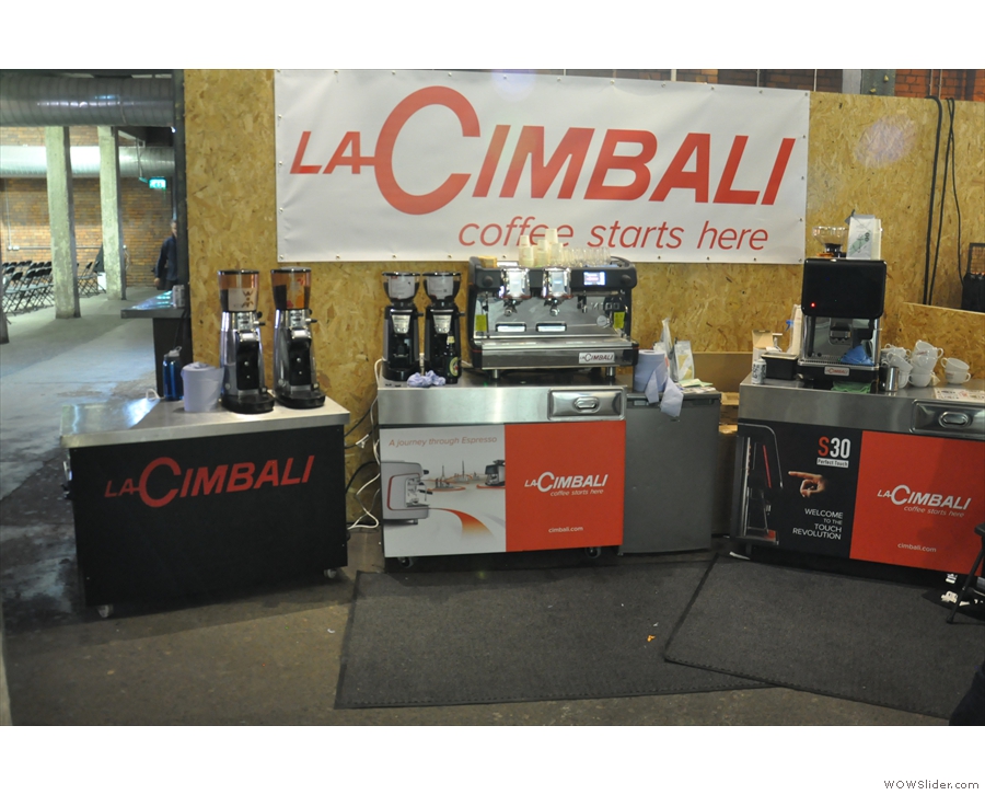 Meanwhile, you can always find something interesting at the La Cimbali stand.