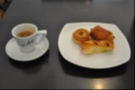Single espresso and (three!) danish pastries. I was blessed on this visit. You normally only get two.