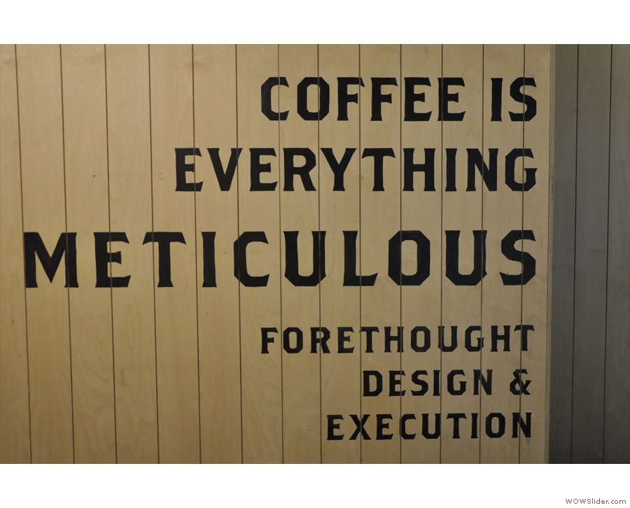 'Coffee is Everything' is a particularly strong, repeating message.