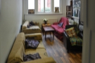 At the front of the building, on the first floor, is this cosy sitting room.