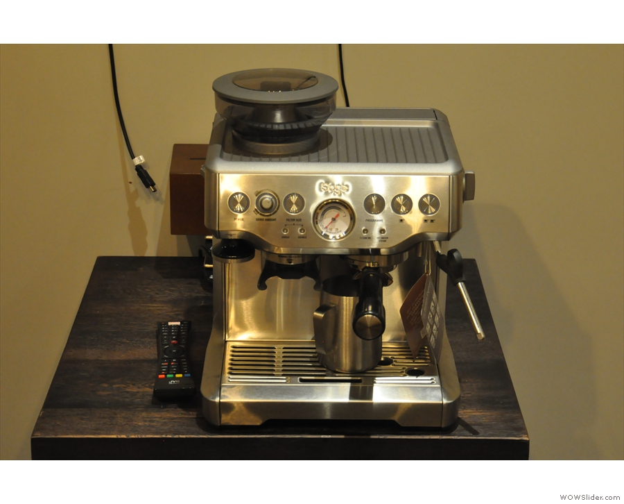 ... 200 Degrees also uses home machines, such as this Sage Barista Express.