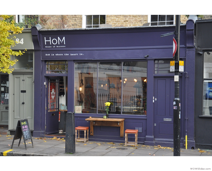 ... stands, in a familiar location, a new name in London Coffee, House of Morocco.