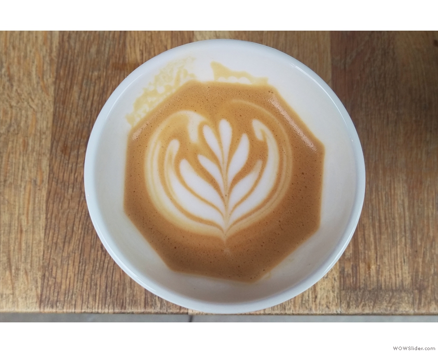 I was very impressed with the latte art, particularly as some struggle with the Therma Cup.