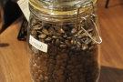 All the coffee is stored in jars. This Burundi wasn't mine, by the way.