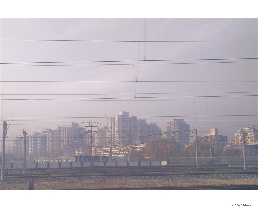 The journey is approaching its end: my first view of Beijing.