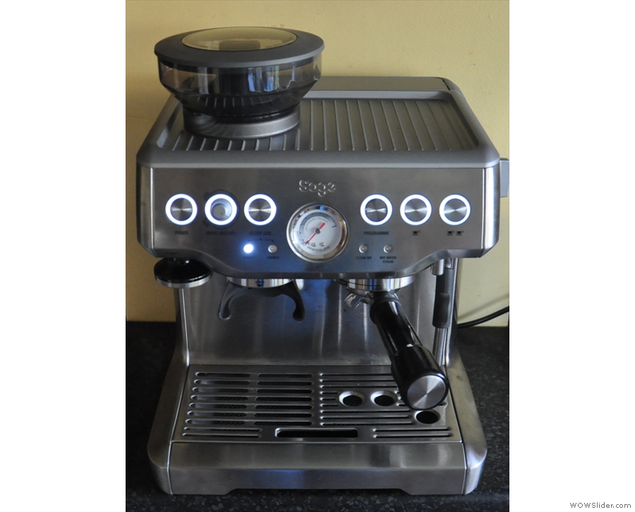 A new addition this year is my awesome Sage Barista Express home espresso machine.