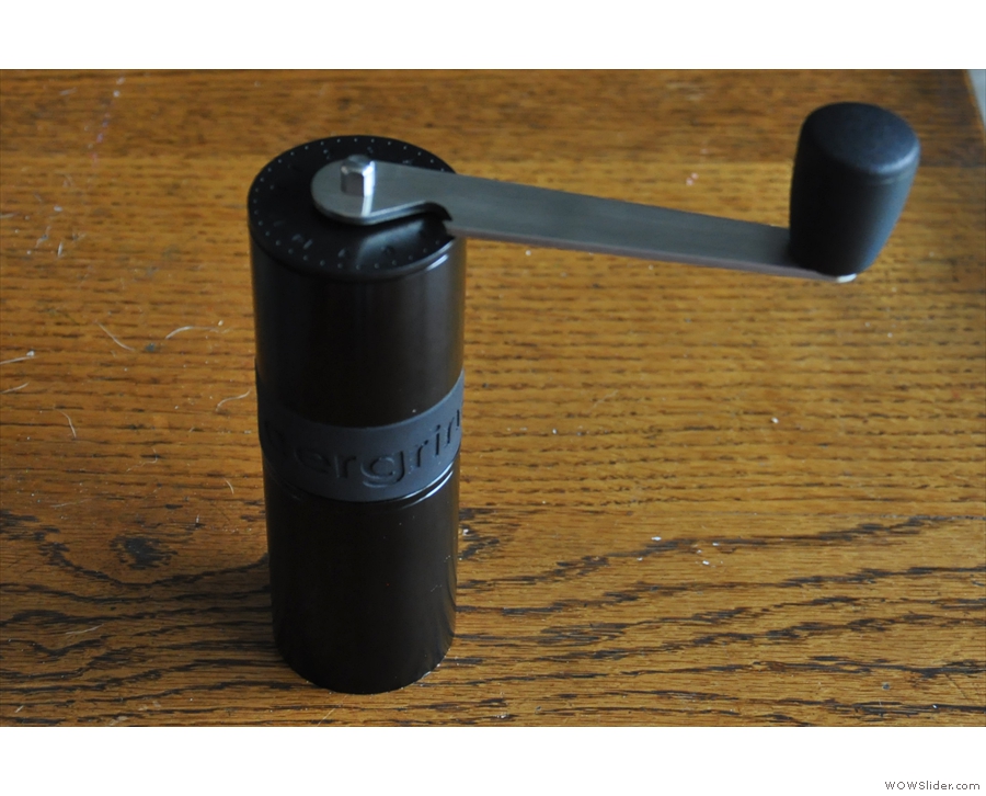 Another new addition, the Knock Aergrind travel grinder, my constant travelling companion.