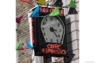 The famous Bar Italia Clock