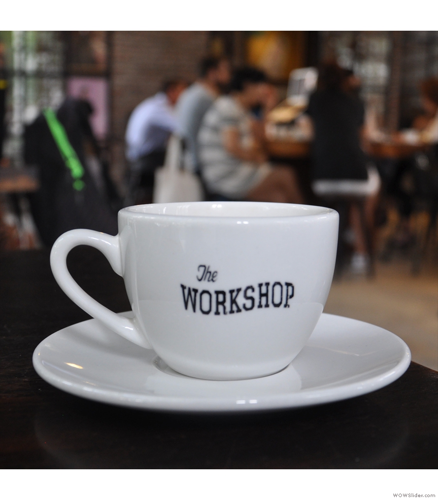 The Workshop Coffee in Vietnam has the hipster theme nailed, right down to the lights.