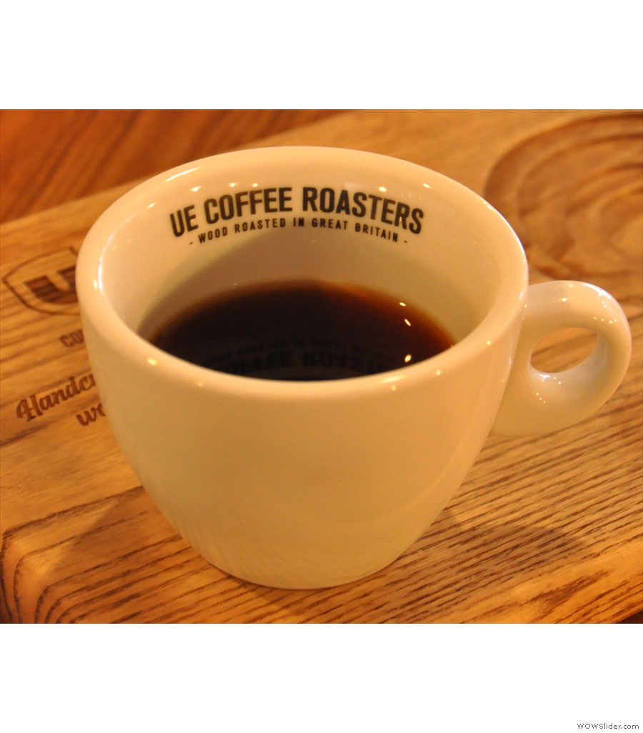 Ue Coffee Roasters True Artisan Cafe & Store in Witney: same filter, two ways.