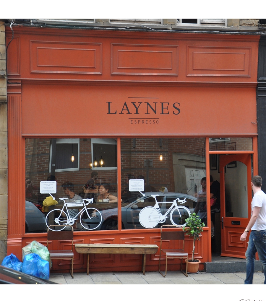 Laynes Espresso, my go-to stop whenever I'm anywhere near Leeds train station.