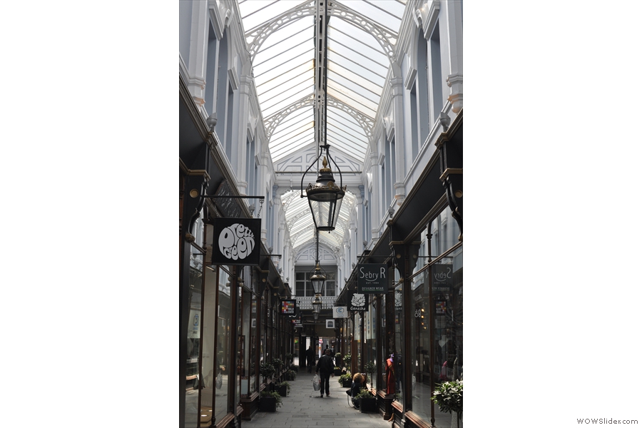 The marvellous Morgan Arcade, home of many fine shops...