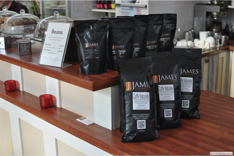 While I was there, all the coffee was from James Gourmet Coffee, but the Plan also has guest roasters.