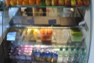 To the left, there's the display cabinet with the fruit/veg for the smoothies at the bottom...