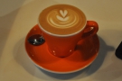 Just to prove it's not all pour-overs, here's a flat white for another customer.